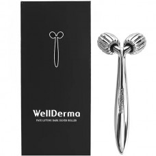 Роликовий масажер для обличчя WellDerma Face Lifting Dark Silver Roller