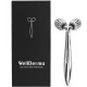 Роликовий масажер для обличчя WellDerma Face Lifting Dark Silver Roller