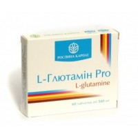 Рослина Карпат, L-глютамин Pro 500 мг (60 таб.), глютамін
