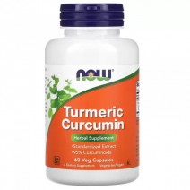 Now Foods, Turmeric Curcumin 665 мг (60 капс.), куркумін
