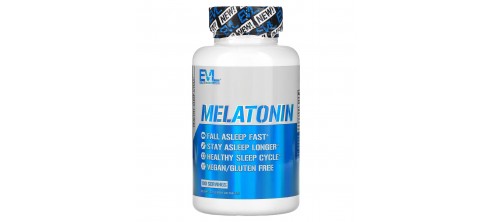 EVL Nutrition, Melatonin 5 мг (100 таб.), мелатонін