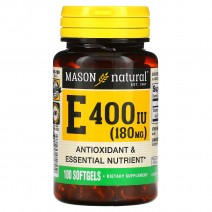 Mason Natural, vitamin E-400 (100 капс х 400 МО)