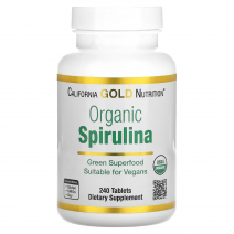 CGN, Organic Spirulina 500 мг (240 таб.), спирулина