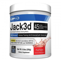 USP Labs, Jack 3d Pre - Workout 250г (45 порц.), предтреник, фруктовий пунш