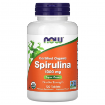 Now foods, Spirulina 1000 мг (120 таб.), спирулина