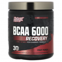 Nutrex, BCAA 6000 (30 порц.), амінокислоти ВСАА 2:1:1 фруктовий пунш