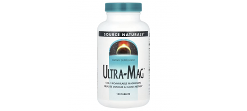 Source Naturals, Ultra-Mag (120 таб.), магній В6