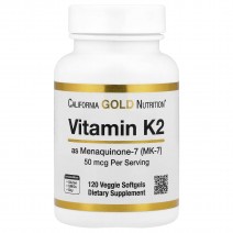CGN, Vitamin K2 MK-7 50 мкг (120 капс.), МК-7 витамин К2, K-2 MK-7