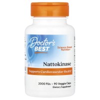 Doctors Best, Nattokinase (90 капс), наттокиназа от тромбов