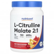 Nutricost, L-Citrulline Malate 2:1 (600г), цитрулін малат, фруктовий пунш