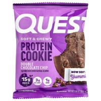 Quest Nutrition, Protein Cookie (59г), протеїнове печіво 4шт., подвійні шоколадні крихти