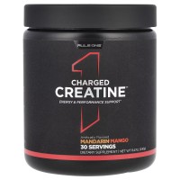 Rule 1, R1 Charged Creatine (30 порц), креатин + электролиты, мандарин - манго