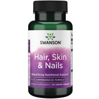Swanson, Hair, Skin & Nails (60 таб.), вітаміни для волосся нігтів шкіри  