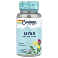 Solaray, Liver Blend SP-13 (100 капсул), для очищения и поддержки печени