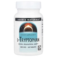 Source Naturals, L-триптофан (60 таб х 500 мг), l-tryptophan