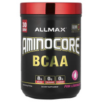 AllMax Nutrition, Aminocore BCAA (345г), амінокислоти, лимонад