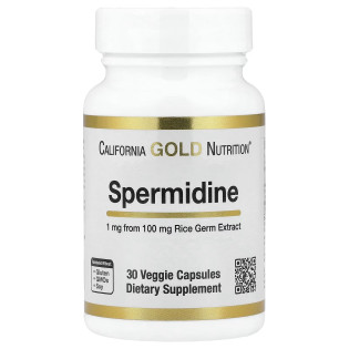 CGN, Spermidine 1 мг (30 капсул), спермідин для активного довголіття та здорового старіння