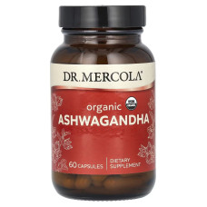 Dr. Mercola, Organic Ashwagandha 400 мг (60 капсул), ашваганда