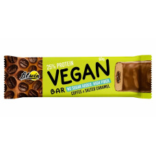 FitWin, Vegan Bar Coffee & Salted Caramel (60г), протеиновый батончик без сахара, 1 шт. кофе и соленое карамель
