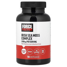 Force Factor, Irish Sea Moss Complex (90 капс.), ирландский морской мох, фукус и корень лопуха