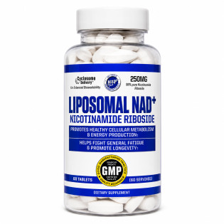 Hi-Tech Pharmaceuticals, Liposomal NAD+ Nicotinamide Riboside 250 мг (60 таблеток), для підтримки енергії та рівня НАД+