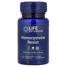 Life Extension, Homocysteine ​​Resist (60 капсул), комплекс витаминов B для поддержания уровня гомоцистеина