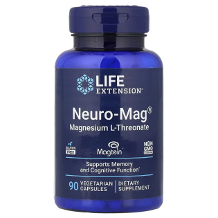 Life Extension, Neuro-Mag Magnesium L-Threonate (90 капс.), магній л-треонат