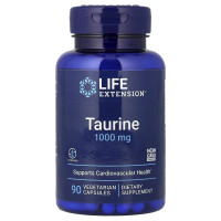 Life Extension, Taurine 1000 мг (90 капс.), таурін