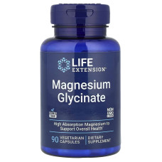 Life Extension, Magnesium Glycinate (90 капс.), магній гліцинат 