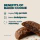 MyProtein, Baked Cookie Double Chocolate Flavour (75 г) протеїнове печиво, подвійний шоколад