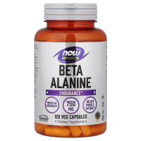 Now Foods, Beta-Alanine 750 мг (120 капс.), бета-аланін
