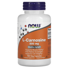 Now Foods, L-Carnosine 500 мг (100 капс.), L-карнозин амінокислота