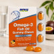 Now Foods, Omega-3 Fish Oil Gummy Chews (36 жевательных пастилок), омега-3 для сердца и мозга