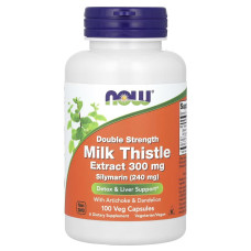 Now Foods, Milk Thistle Extract 300 мг (100 капс.), силімарін, розторопша для печінки