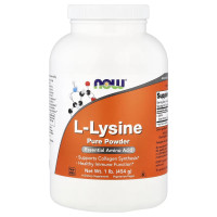 Now Foods, L-Lysine Powder (454г), лізин порошок