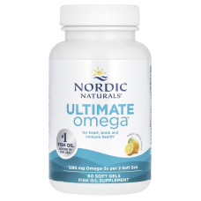 Nordic Naturals, Ultimate omega-3 (60 капсул), омега-3 концентрат