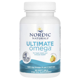 Nordic Naturals, Ultimate omega-3 (60 капсул), омега-3 концентрат