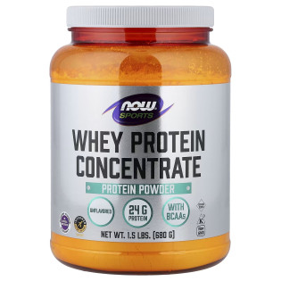 Now Foods, Sports, Whey Protein Concentrate (680 г), сироватковий протеїн без смаку