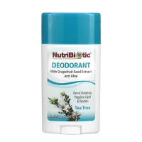 NutriBiotic, Deodorant Tea Tree (75г), твердый дезодорант