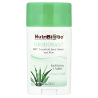 NutriBiotic, Deodorant Unscented (75г), твердый дезодорант без запаха