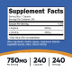 Nutricost, Arginine & Citrulline 500/250 (240 капс.), аргінін, цитрулін