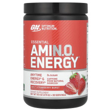 Optimum Nutrition, Essential Amino Energy (30 порц.), амінокислоти ВСАА полуниця