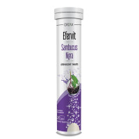 Orzax, Efervit Sambucus Nigra (20 таб.) бузина для імунітету шипучі таблетки