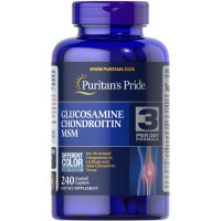 Puritan's Pride, Glucosamine Chondroitin MSM (240 таблеток), глюкозамин хондроитин и МСМ