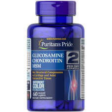 Puritan's Pride, Glucosamine Chondroitin MSM (60 таб.), глюкозамін хондроитин MSM