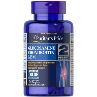 Puritan's Pride, Glucosamine Chondroitin MSM (60 таб.), глюкозамін хондроитин MSM