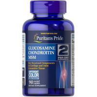 Puritan's Pride, Glucosamine Chondroitin MSM Triple Strength (90 таблеток), глюкозамин хондроитин MSM