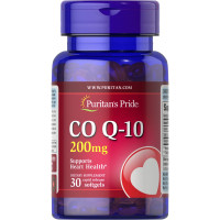 Puritan's Pride, Coenzyme Q10 200 мг (30 капс.), коензим Q-10
