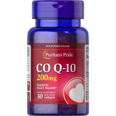 Puritan's Pride, Coenzyme Q-10 200 мг (30 капс.), коэнзим Q10