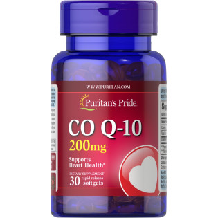 Puritan's Pride, Coenzyme Q10 200 мг (30 капс.), коензим Q-10